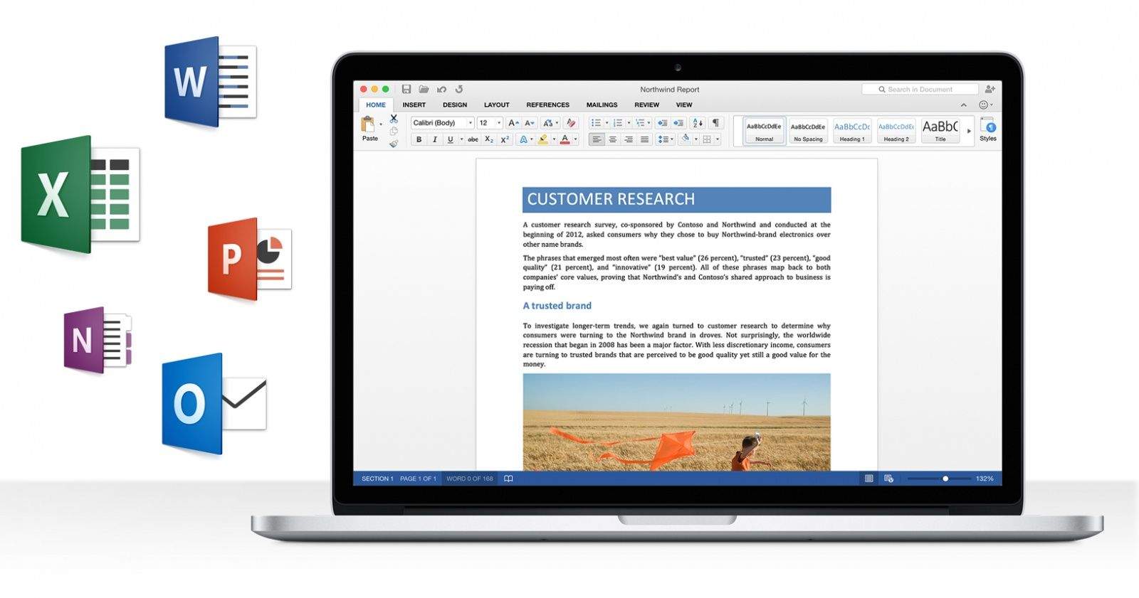 Microsoft gives office for mac